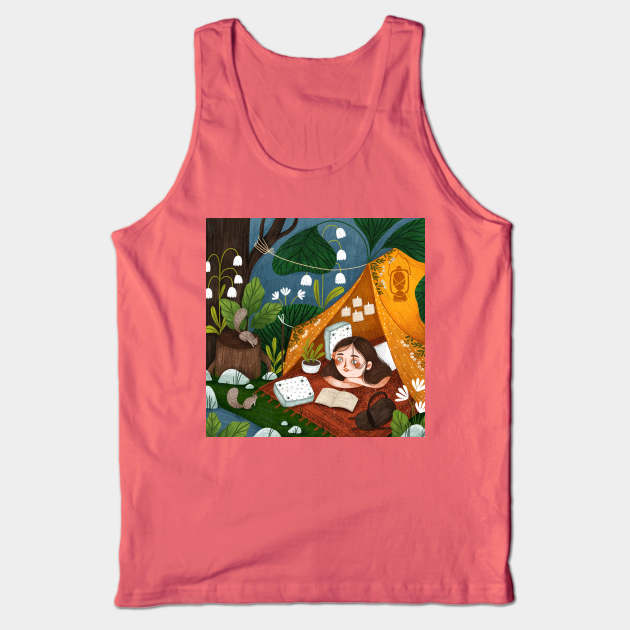 Camping Tank Top by Iz Ptica